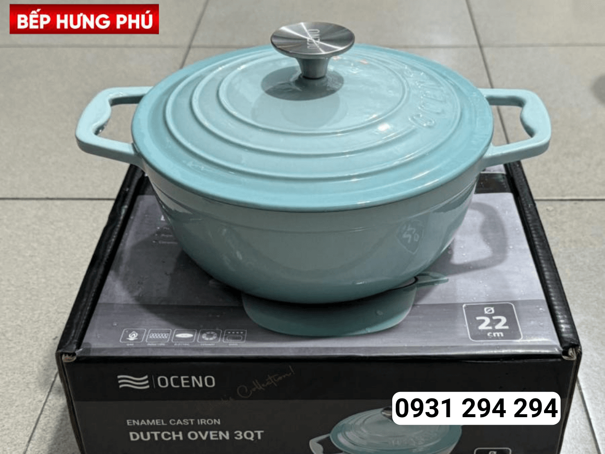 Nồi gang Oceno CRS-22C-MINT 22cm