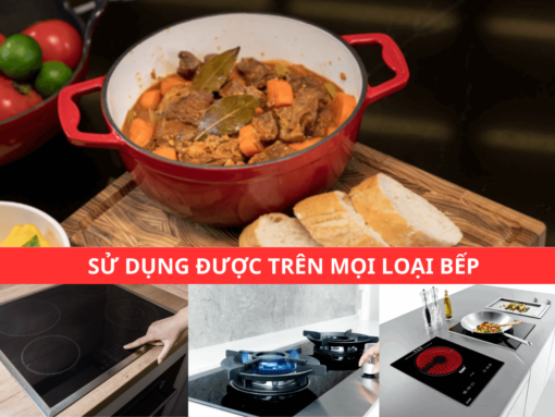 Nồi gang Oceno CRS-22C-RED 22cm