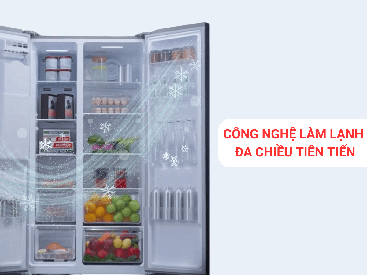 Công nghệ làm lạnh đa chiều tiên tiến