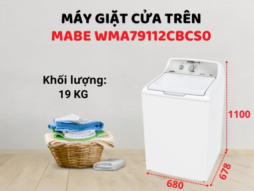 Máy giặt Mabe WMA79112CBCS0