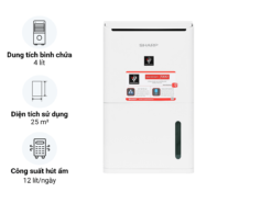 Máy hút ẩm và lọc không khí Sharp DW-D12A-W