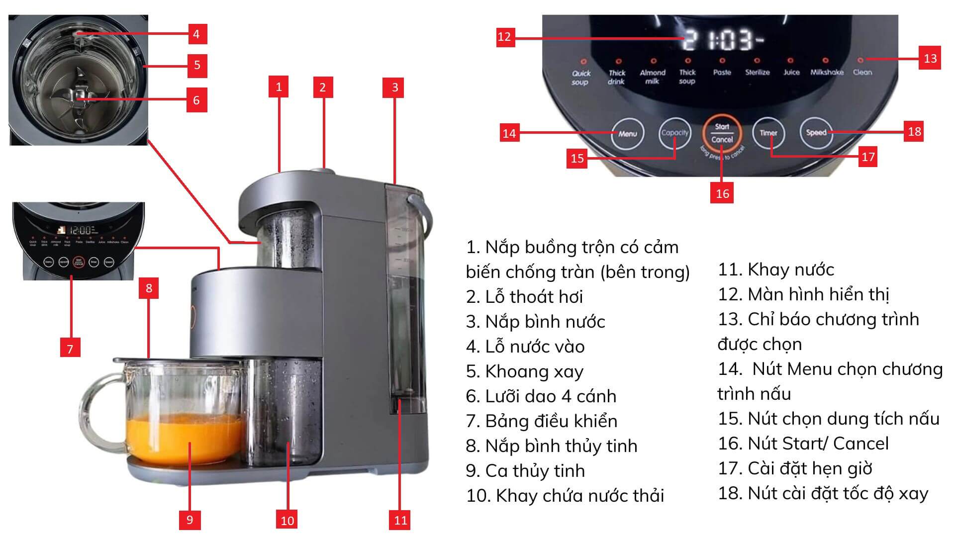 Máy làm sữa hạt Medion MD 19725