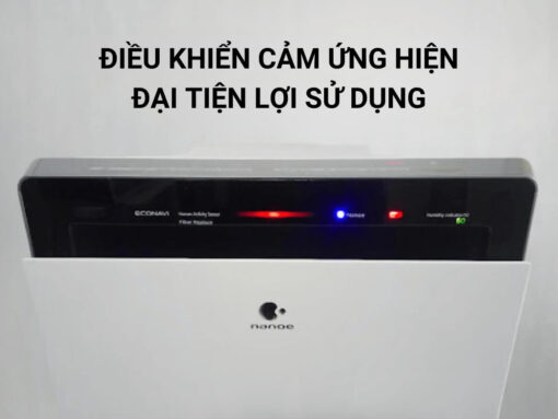 máy lọc không khí bù ẩm panasonic f-vxk70a Điều khiển cảm ứng hiện đại, tiện lợi sử dụng