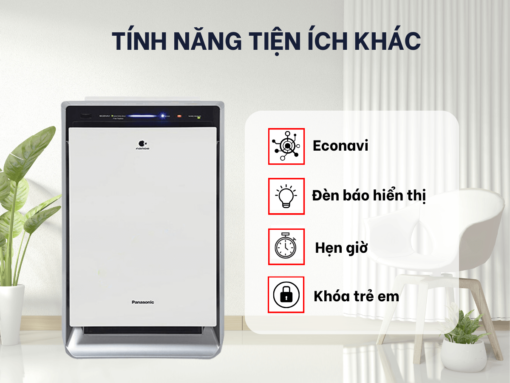 máy lọc không khí panasonic f-vxk70a (5) Tính năng tiện ích khác