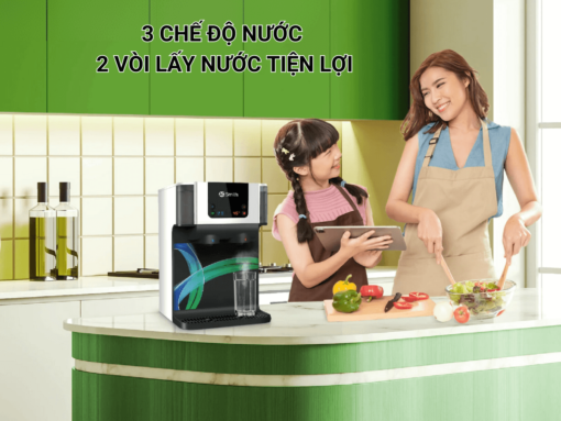 3 chế độ nước - 2 vòi lấy nước tiện lợi