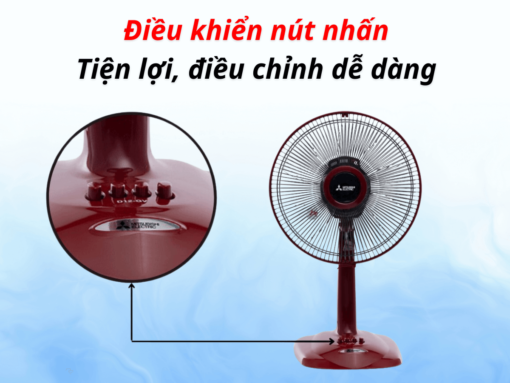 quạt bàn mitsubishi d12-ga (4) Quạt bàn Mitsubishi D12-GA