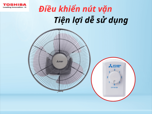 Điều khiển nút vặn đơn giản, dễ sử dụng