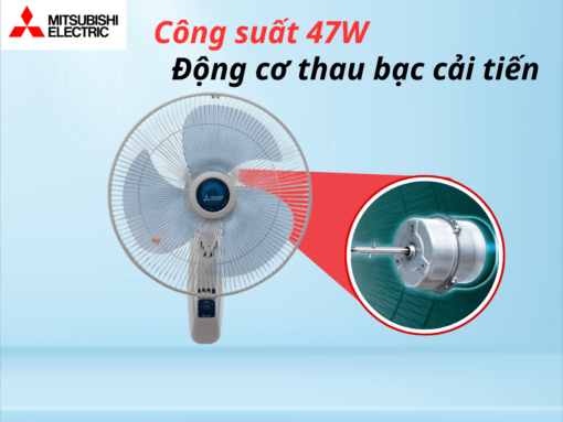 Công suất 47W, vận hành êm ái