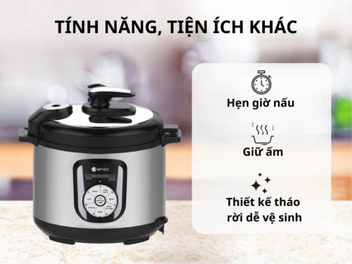 nồi áp suất điện elmich pce-1802 (6) Tính năng, tiện ích khác