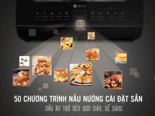 50 chương trình nấu nướng cài đặt sẵn