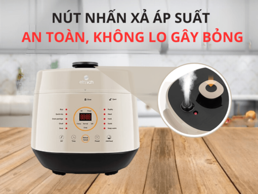 nồi cơm điện tử áp suất elmich pce-1806 (5) Nút nhấn xả áp suất an toàn