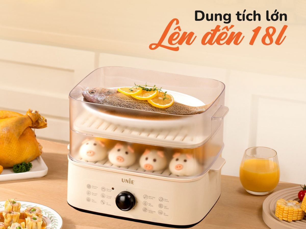 Nồi hấp Unie UE560 dung tích 18 lít