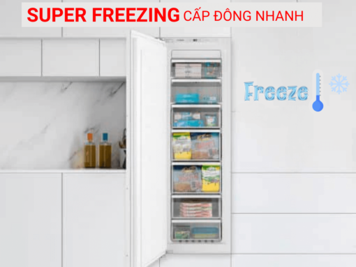 tủ đông lắp âm bosch gin81aef0 series 6 (4) Super Freezing cấp đông nhanh