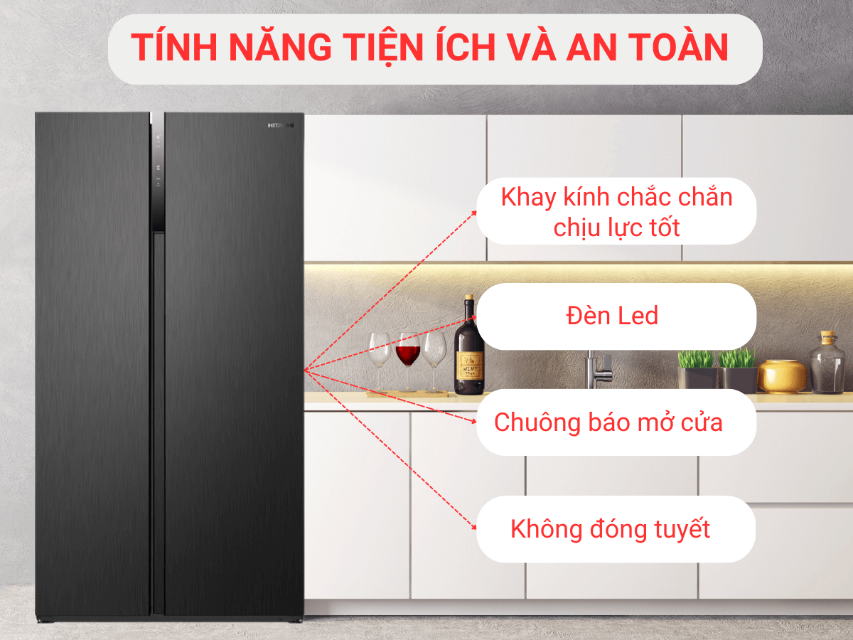 Tủ lạnh Hitachi HRSN9552DDXVN