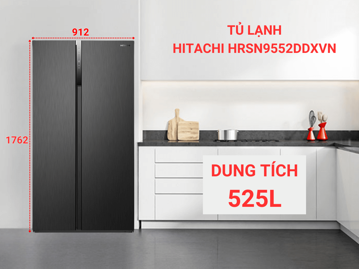 Tủ lạnh Hitachi HRSN9552DDXVN