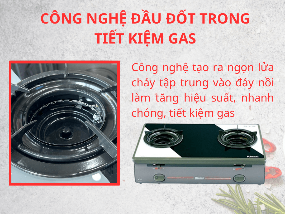 Công nghệ đầu đốt trong tiết kiệm gas
