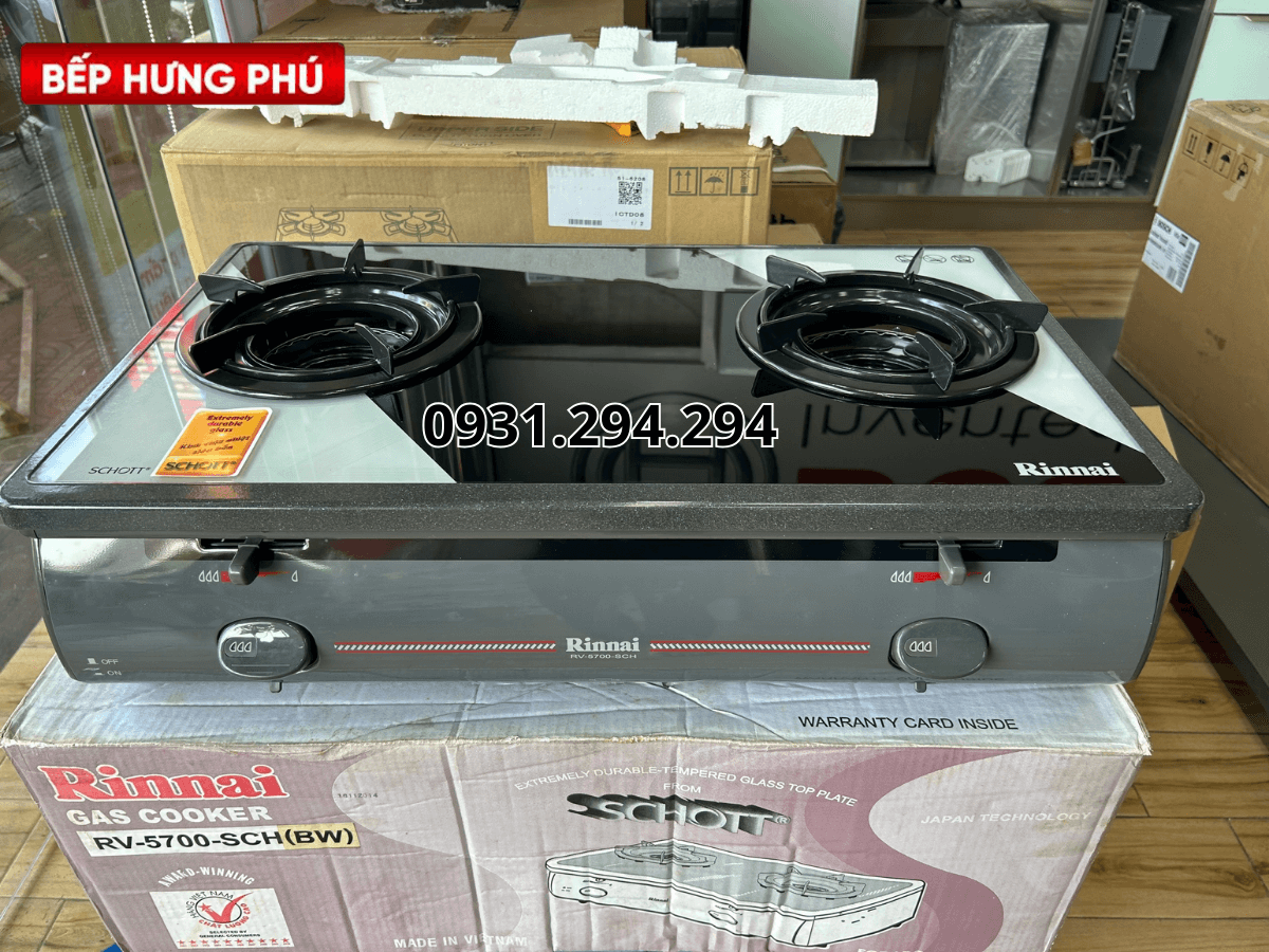 Bếp gas Rinnai RV-5700-SCH(BW)