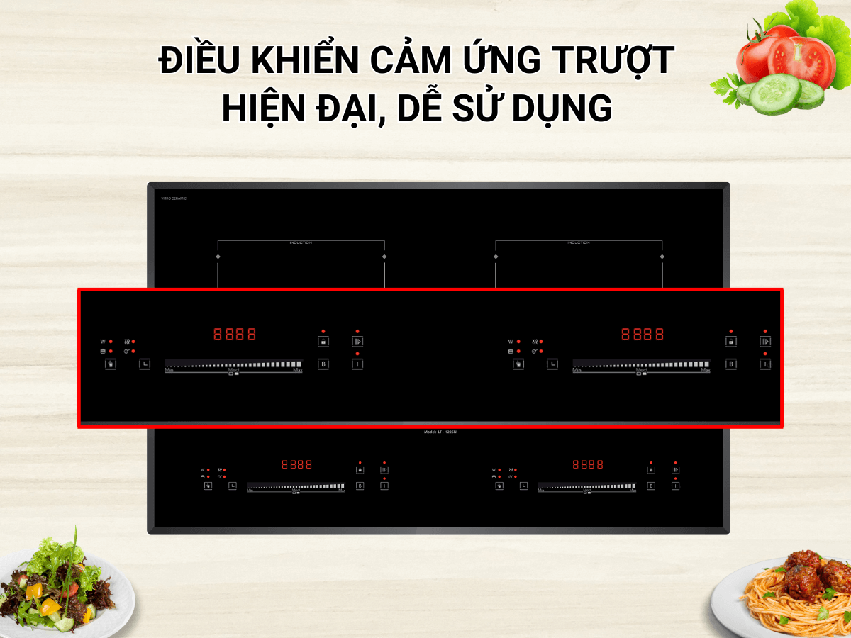 Điều khiển cảm ứng trượt hiện đại, dễ sử dụng