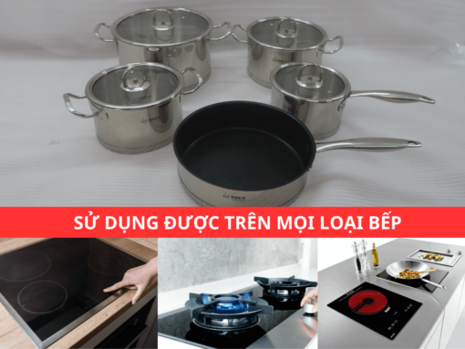 Sử dụng được trên mọi loại bếp