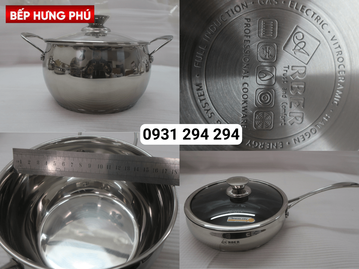 Bộ nồi inox Arber AN-06BB