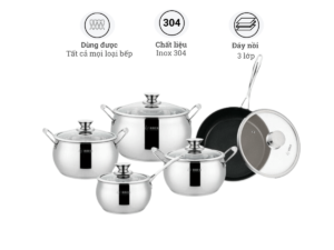 Bộ nồi inox Arber AN-06BB