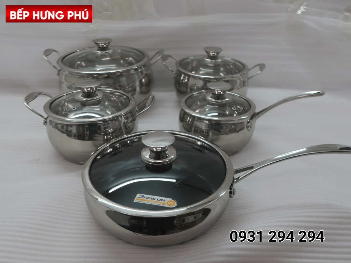 Bộ nồi inox Arber AN-06BB