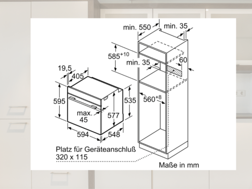 kích thước lò nướng bosch Lò nướng Bosch HBG7764B1B