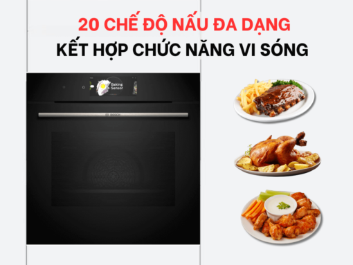 Kết hợp chức năng vi sóng, 20 chế độ nấu nướng đa dụng