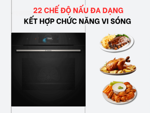 Kết hợp chức năng vi sóng, 22 chế độ nấu nướng đa dụng