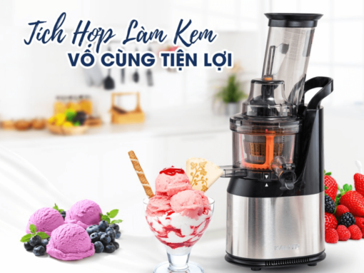 Trang bị 3 lưới lọc – chế biến đa dạng