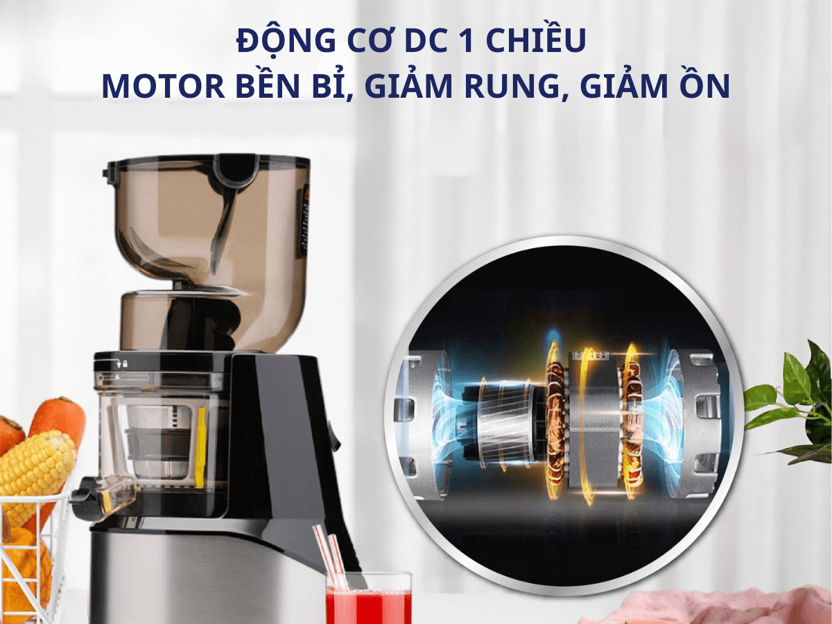 Động cơ tuổi thọ cao, giảm tối đa độ ồn và rung khi sử dụng
