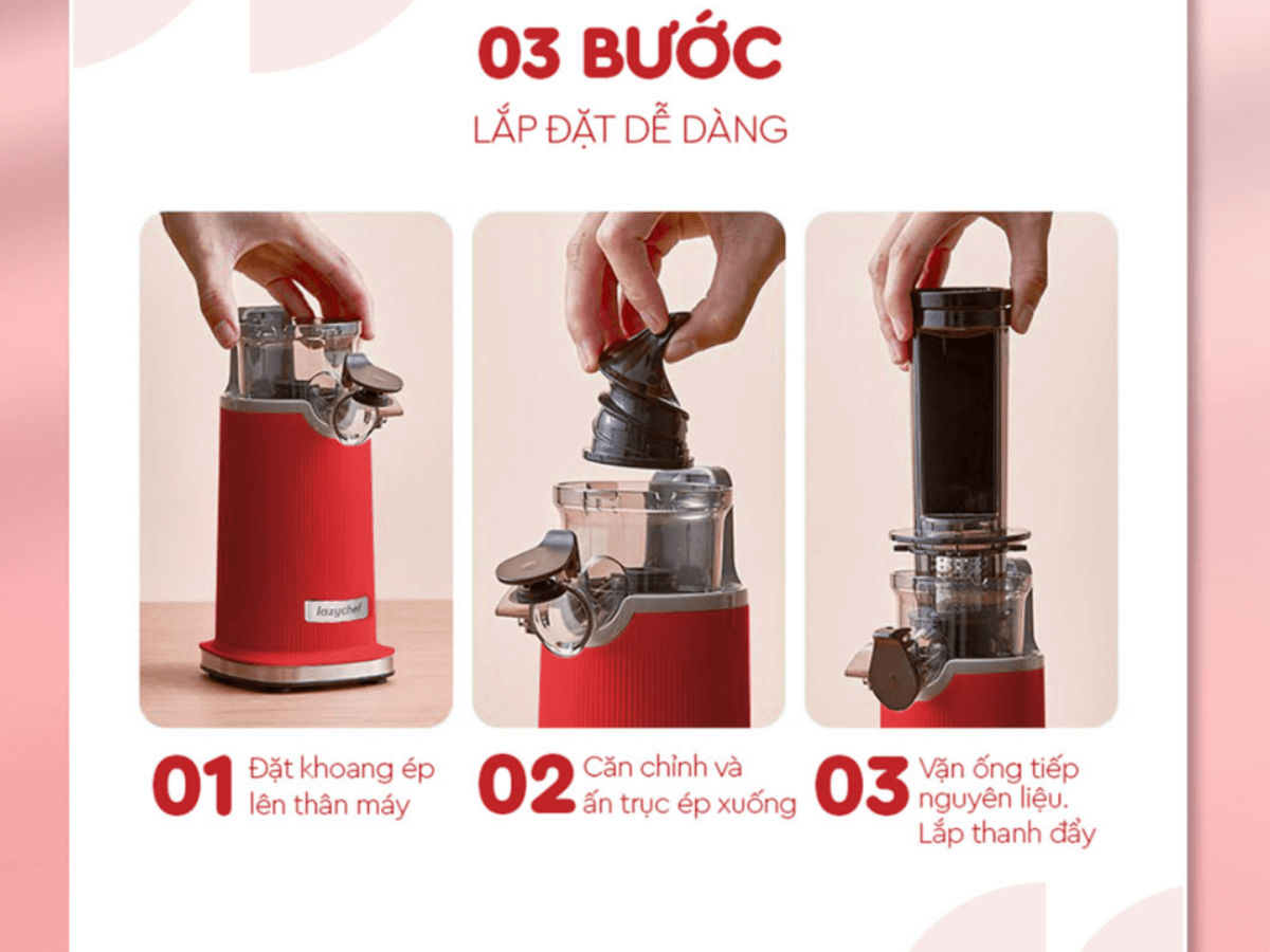 Dễ dàng tháo lắp và vệ sinh