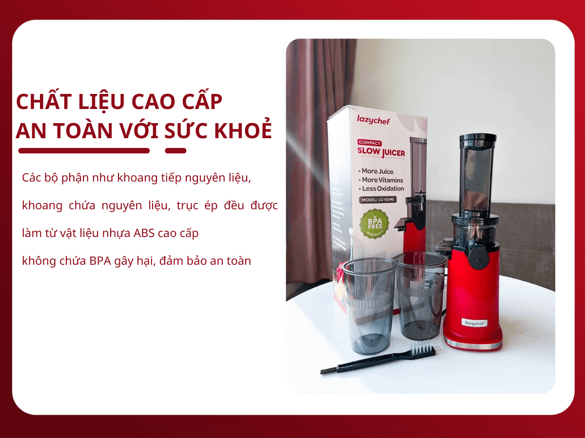Chất liệu cao cấp, an toàn với sức khoẻ
