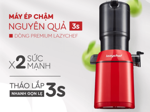 Máy ép chậm Lazychef 3S Premium thiết kế hiện đại, sang trọng