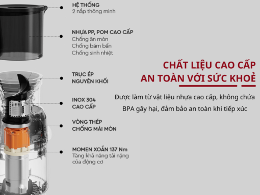 Chất liệu cao cấp, an toàn với sức khoẻ