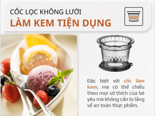Chức năng làm kem trái cây