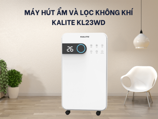 máy hút ẩm và lọc không khí kalite kl23wd (2) Máy hút ẩm kết hợp lọc không khí 2 trong 1 hiện đại, sang trọng