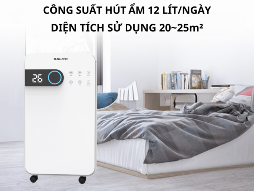 máy hút ẩm và lọc không khí kalite kl23wd (3) Diện tích sử dụng 20~25m²