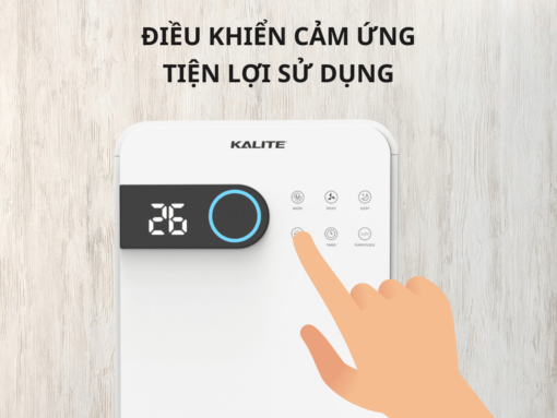 máy hút ẩm và lọc không khí kalite kl23wd (5) Bảng điều khiển cảm ứng thông minh