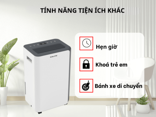 máy hút ẩm và lọc không khí kalite kl51wp-6 Tính năng tiện ích khác