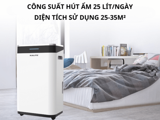 máy hút ẩm và lọc không khí kalite kl71wp (3) Diện tích sử dụng 25-35m²