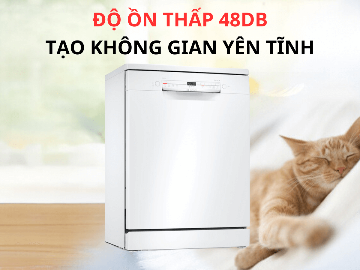 Động cơ không chổi than EcoSilence Drive, độ ồn 48dB