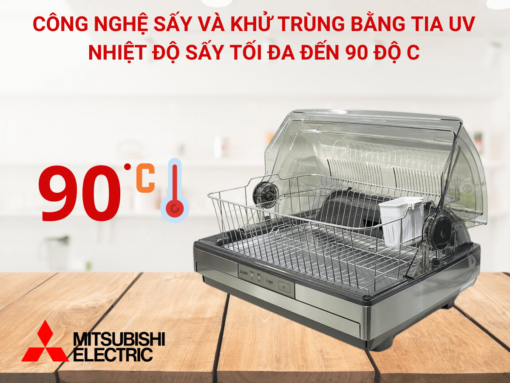 Sấy khô khí nóng tối đa 90°C