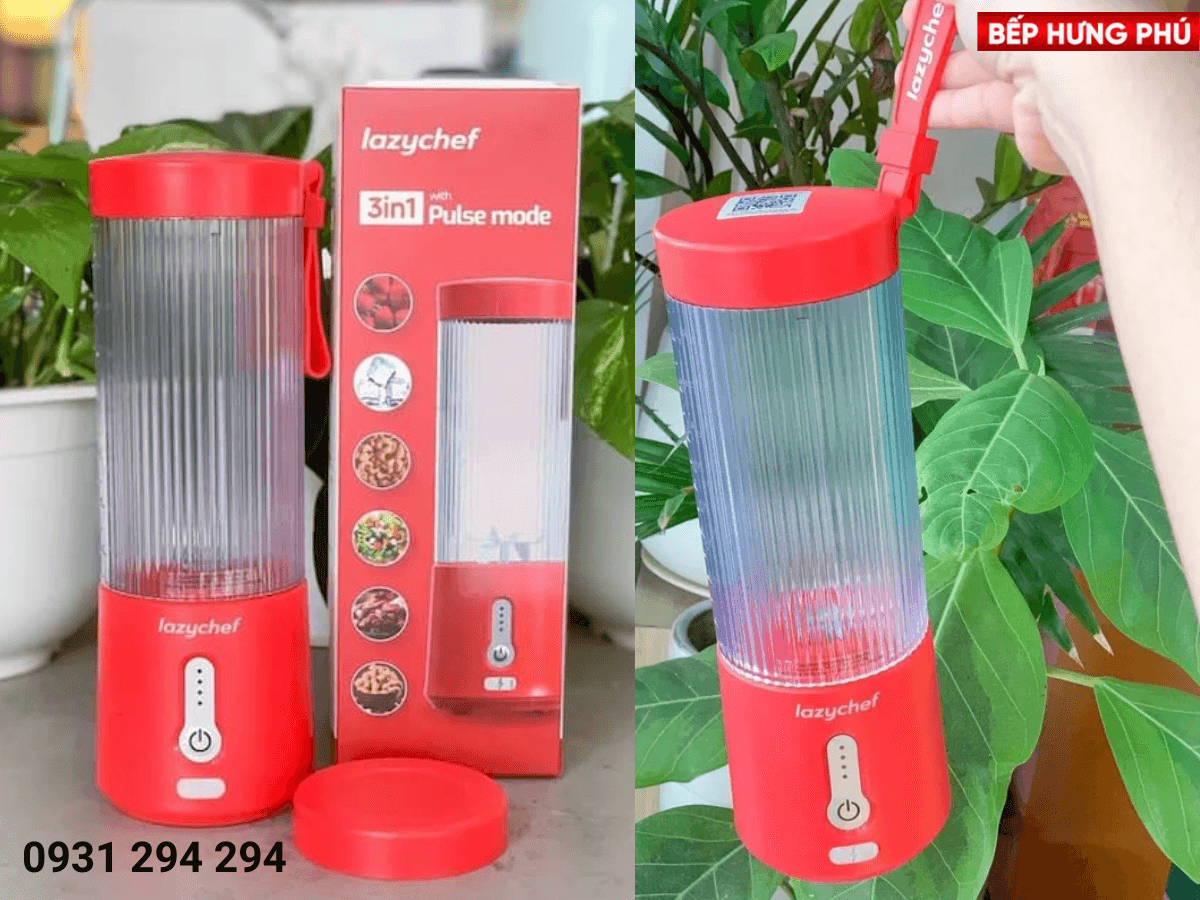 máy xay cầm tay 3in1 Lazychef 450ml