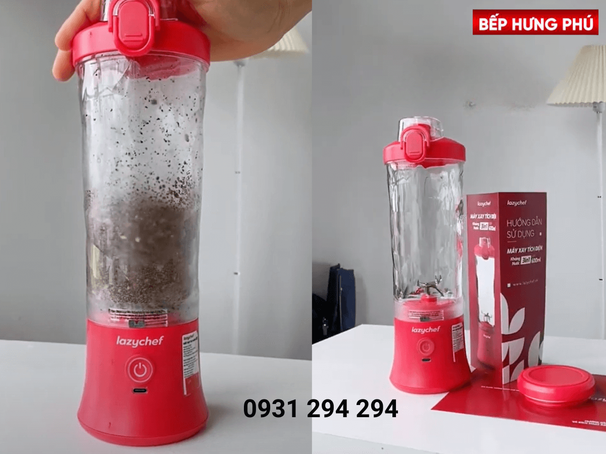 Máy xay cầm tay 3in1 Lazychef 600ml