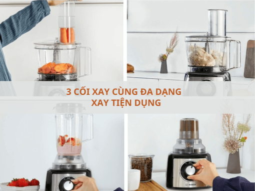 3 cối xay cùng đa dạng lưỡi xay tiện dụng