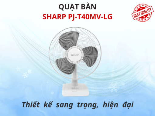 quạt bàn sharp pj-t40mv-lg (2) Thiết kế hiện đại, sang trọng