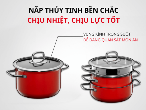 bộ nồi wmf fusiontec compact 3 món (đen)