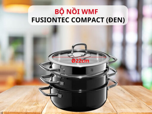 bộ nồi wmf fusiontec compact 3 món (đen) (2) Tổng quan về bộ nồi WMF Fusiontec Compact 3 món