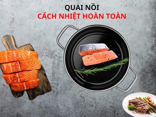 bộ nồi wmf fusiontec compact 3 món (đen) (4) Quai nồi cách nhiệt hoàn toàn